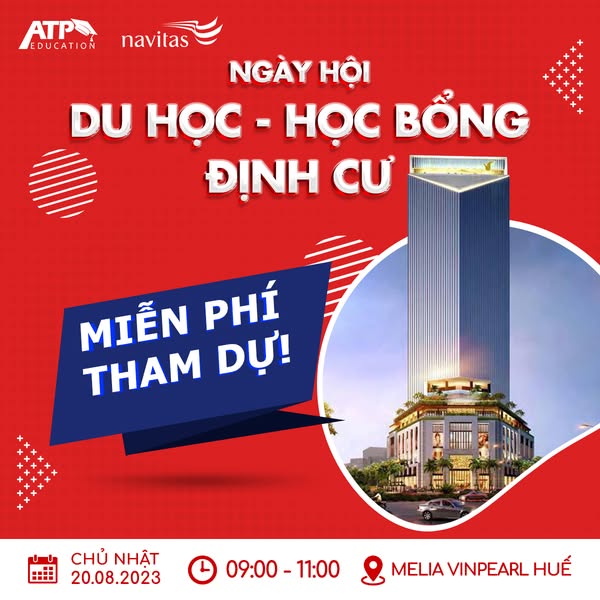 NGÀY HỘI DU HỌC - HỌC BỔNG CÁC NƯỚC 2023 TẠI HUẾ